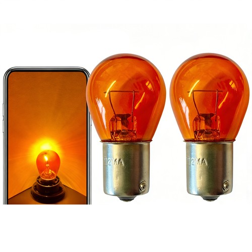 382 ba15s p21w amber orange - 2x,