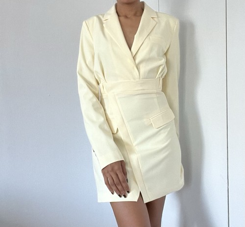 Zara light yellow lemon blazer - zara,