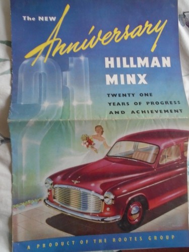 Hillman minx anniversary - minx,