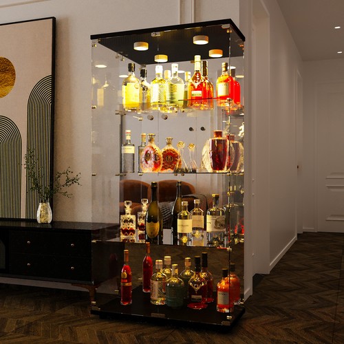 Tall display with led - with,