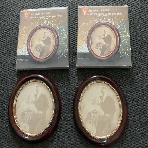 Pair oval photo frames wall - pair,