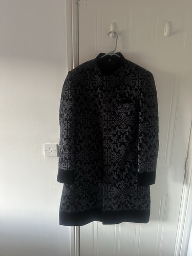 Men black embroidered - black,