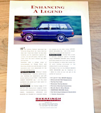 OVERFINCH 5.7 570i V8 CLASSIC RANGE ROVER FRAMEABLE ORIGINAL CLASSIC CAR ADVERT