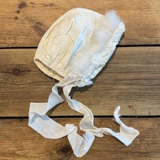Antique Baby Bonnet Hat Cotton