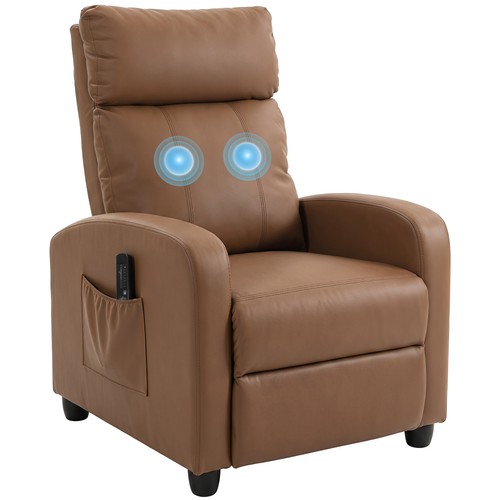 Homcom recliner sofa chair - chair, pu