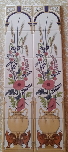 Off tiles floral display - 10,