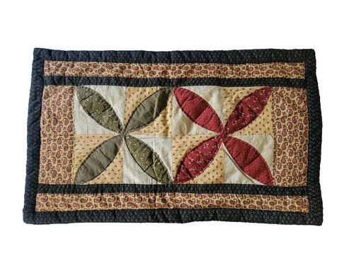 Vintage quilted flowers - vintage,