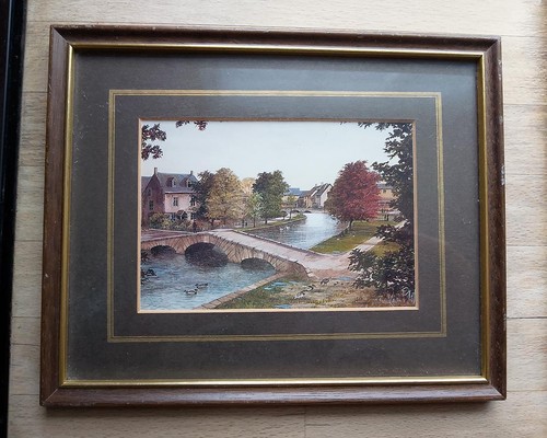 Vintage framed art print - , by