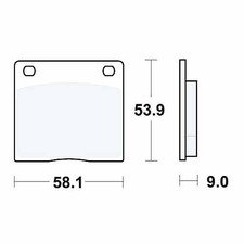 TRW Brake Pads Fits Kawasaki Z