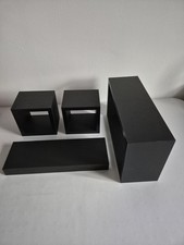 Set Of 4 Wooden Floating Cube