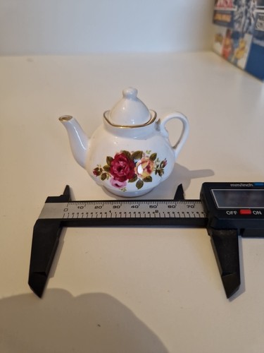 Vintage miniature teapot - miniature,