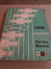 OEM 1986 Chevrolet Chevy Chevette Service Shop Repair Manual GM used