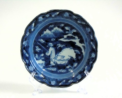 Edo imari porcelain dish - edo,
