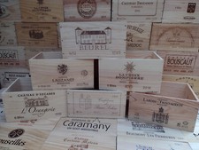 Wooden Wine Box Crate, 6 or 12