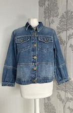 Sessun Thelma Denim Jacket In Astral Blue Size Small Brand New 