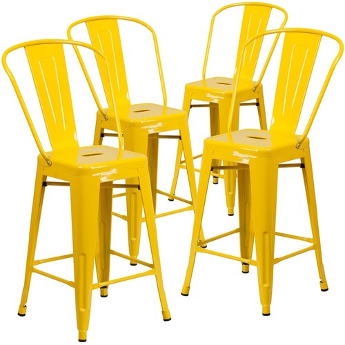 High yellow metal - 4, pk.
