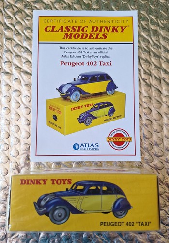 Dinky toys 24l peugeot taxi - 24l,