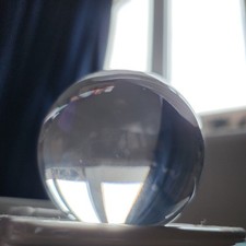 Clear Crystal Ball Glass