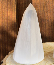 2 Selenite Obelisk Crystal 10cm Tower Mountain Standing Quartz UK Quick Postage✔
