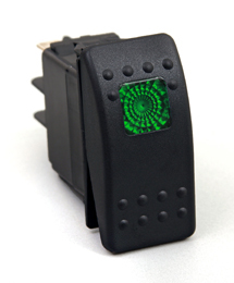 Daystar rocker switch green - rocker,