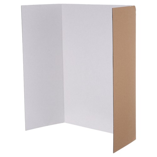 Reusable white tri fold - reusable,