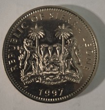 1997 Sierre Leone Golden Jubilee 1 dollar coin