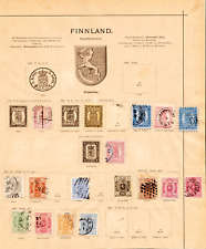 Finland  1860-85, on old album page, used. (4706)