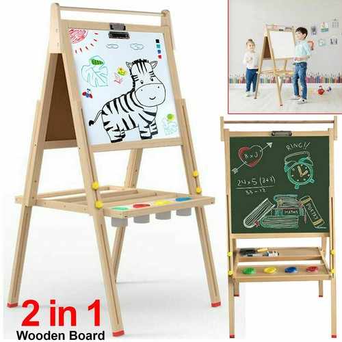 Kids easel wooden - in,