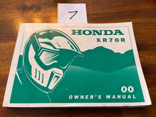2000 honda xr70r - honda, owner's