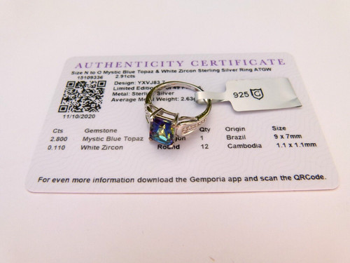 Gemporia 91cts mystic - 2.91cts,