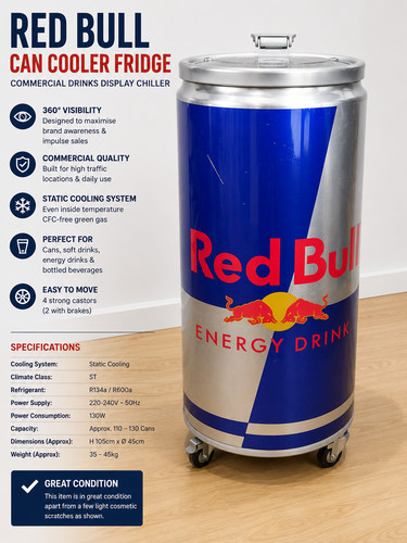 Genuine red bull branded - branded, can