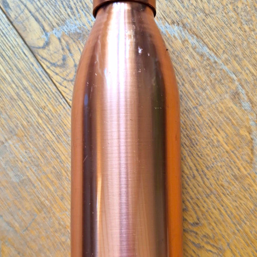 Copper metal bottle with screw - metal,