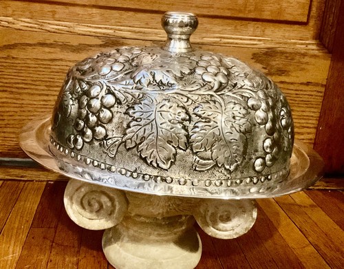 Vtg ornate covered - vtg,, meat