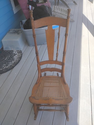 Small antique rocking oak - antique,