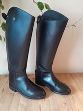 Black Long Leather Riding