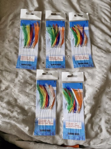 Size 0 mackerel feathers - x,