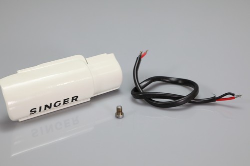 Vintage white singer - white,