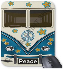 VW HIPPY CAMPER VAN / BUS - MOUSEMAT - mouse mat pad - gift for mac pc