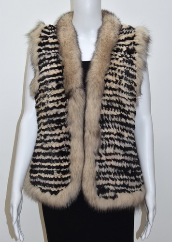 Italian lapin fur - fur, gilet