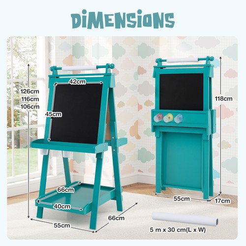 Foldable easel kids 1 - kids, 3-in-1