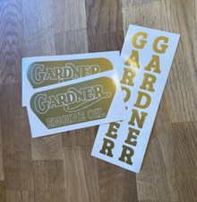 Gardner Engine Oil Sticker