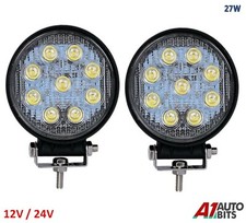 2X 4" 27w Round Led Work