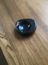 very dark labradorite polished