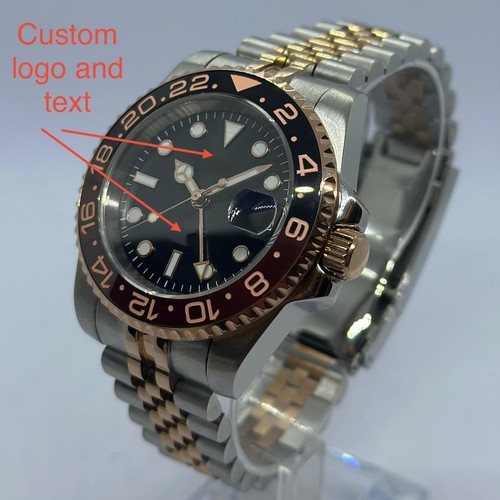 Rootbeer gmt mod seiko - gmt, nh34