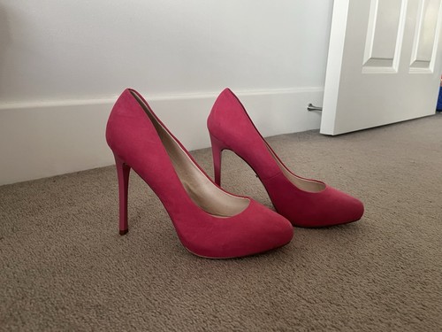 Faith pink heel shoes size - faith, 6