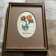 Vintage Woven Silk Marigold