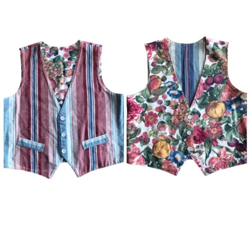 Vintage funky vest fruit - vintage,