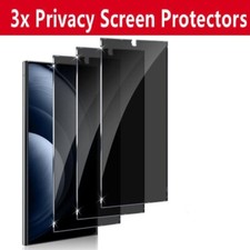 3PACK Privacy For Samsung S25 S24 S23 Ultra PLUS Screen Protector Tempered Glass