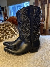 Black Ladies Cowboy Boots 39