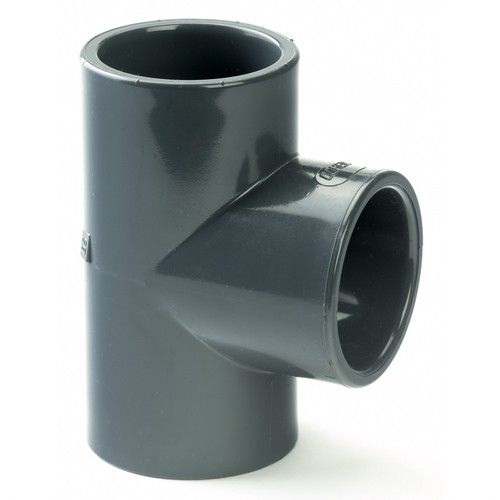 Pvc tee plain to - pvc,